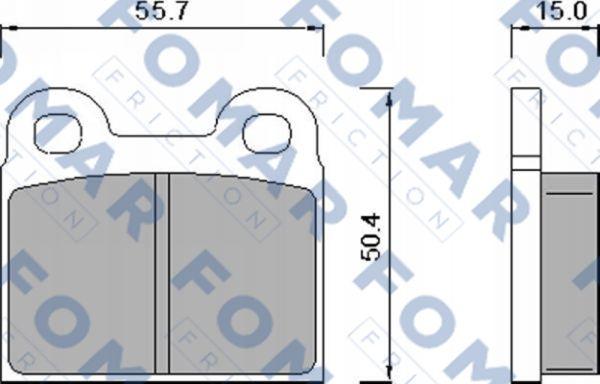 FOMAR Friction FO 450281 - Kit de plaquettes de frein, frein à disque cwaw.fr