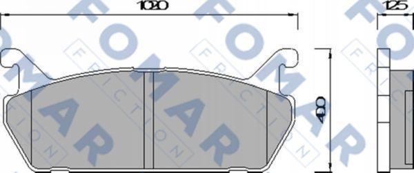 FOMAR Friction FO 451981 - Kit de plaquettes de frein, frein à disque cwaw.fr