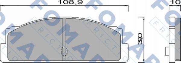 FOMAR Friction FO 451585 - Kit de plaquettes de frein, frein à disque cwaw.fr