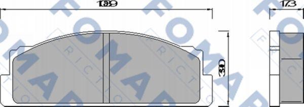 FOMAR Friction FO 452084 - Kit de plaquettes de frein, frein à disque cwaw.fr