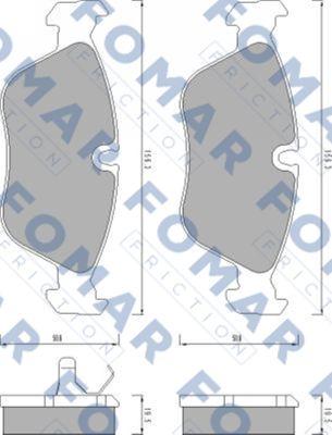 FOMAR Friction FO 457481 - Kit de plaquettes de frein, frein à disque cwaw.fr