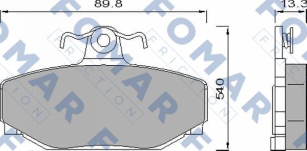 FOMAR Friction FO 457081 - Kit de plaquettes de frein, frein à disque cwaw.fr