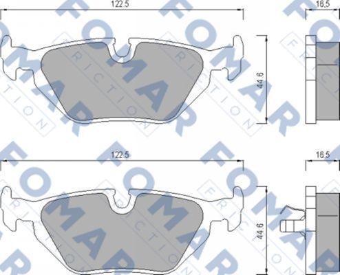 FOMAR Friction FO 469881 - Kit de plaquettes de frein, frein à disque cwaw.fr