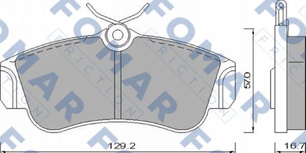 FOMAR Friction FO 461981 - Kit de plaquettes de frein, frein à disque cwaw.fr