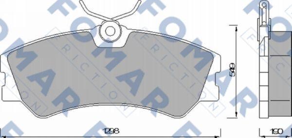 FOMAR Friction FO 463781 - Kit de plaquettes de frein, frein à disque cwaw.fr