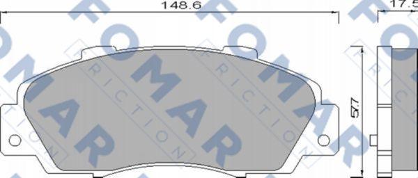 FOMAR Friction FO 488181 - Kit de plaquettes de frein, frein à disque cwaw.fr