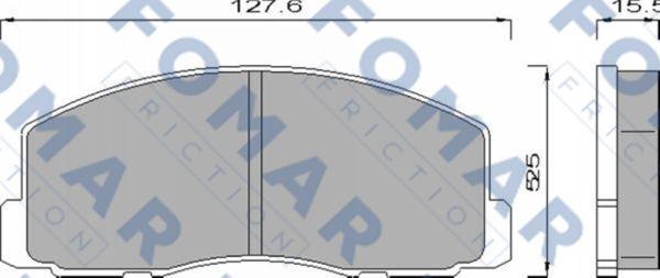 FOMAR Friction FO 439681 - Kit de plaquettes de frein, frein à disque cwaw.fr