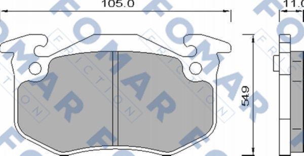 FOMAR Friction FO 435881 - Kit de plaquettes de frein, frein à disque cwaw.fr