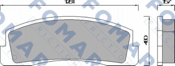 FOMAR Friction FO 430181 - Kit de plaquettes de frein, frein à disque cwaw.fr