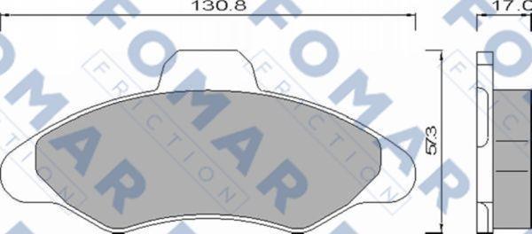 FOMAR Friction FO 432481 - Kit de plaquettes de frein, frein à disque cwaw.fr