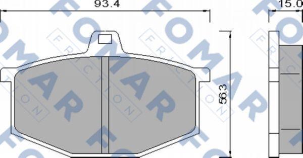 FOMAR Friction FO 424781 - Kit de plaquettes de frein, frein à disque cwaw.fr