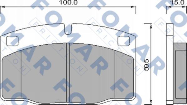 FOMAR Friction FO 426981 - Kit de plaquettes de frein, frein à disque cwaw.fr