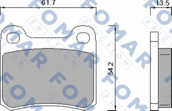 FOMAR Friction FO 421381 - Kit de plaquettes de frein, frein à disque cwaw.fr