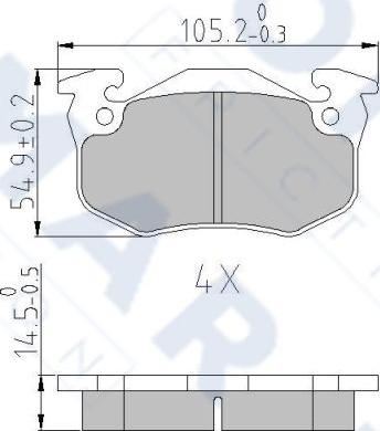 FOMAR Friction FO 428281 - Kit de plaquettes de frein, frein à disque cwaw.fr