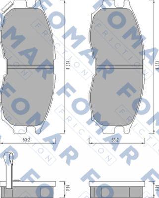 FOMAR Friction FO 479181 - Kit de plaquettes de frein, frein à disque cwaw.fr