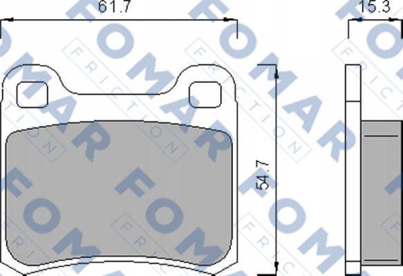 FOMAR Friction FO 474185 - Kit de plaquettes de frein, frein à disque cwaw.fr