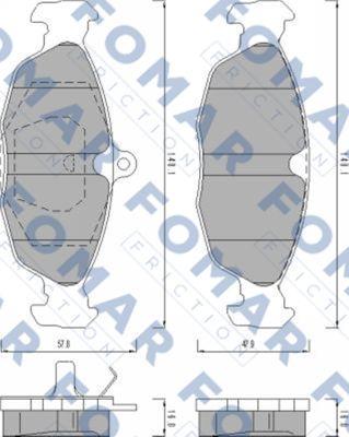 FOMAR Friction FO 470081 - Kit de plaquettes de frein, frein à disque cwaw.fr