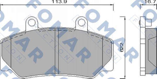 FOMAR Friction FO 473981 - Kit de plaquettes de frein, frein à disque cwaw.fr