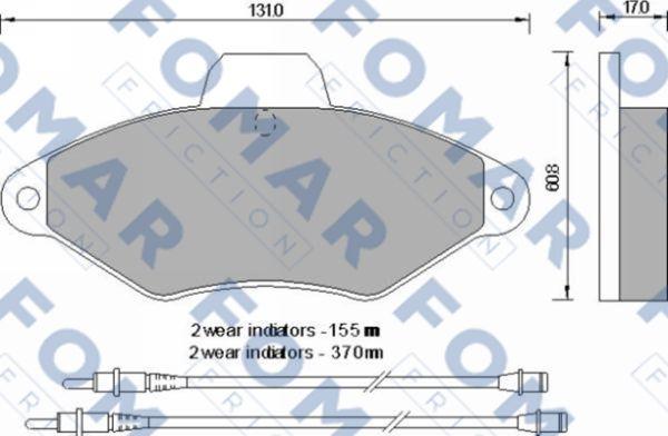 FOMAR Friction FO 592481 - Kit de plaquettes de frein, frein à disque cwaw.fr