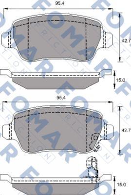 FOMAR Friction FO 691781 - Kit de plaquettes de frein, frein à disque cwaw.fr