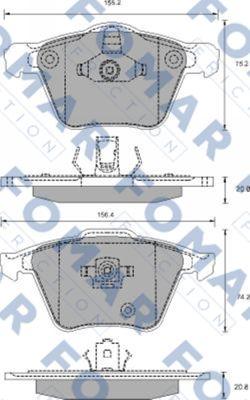 FOMAR Friction FO 698081 - Kit de plaquettes de frein, frein à disque cwaw.fr