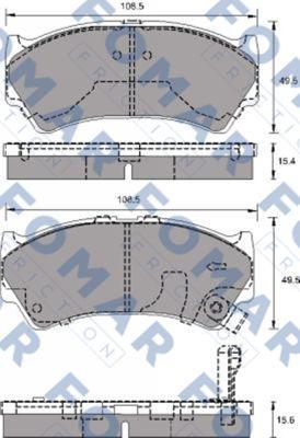 FOMAR Friction FO 692981 - Kit de plaquettes de frein, frein à disque cwaw.fr