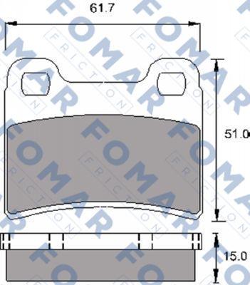 FOMAR Friction FO 692481 - Kit de plaquettes de frein, frein à disque cwaw.fr