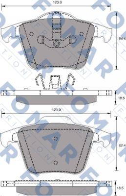 FOMAR Friction FO 692181 - Kit de plaquettes de frein, frein à disque cwaw.fr