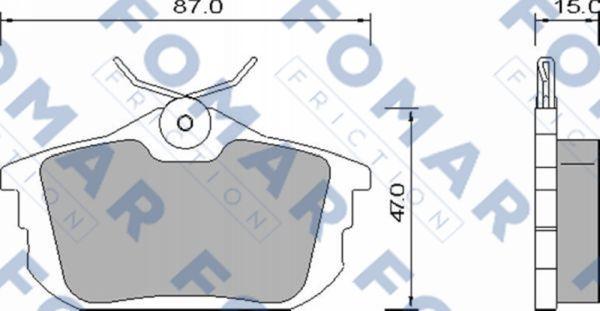 FOMAR Friction FO 647381 - Kit de plaquettes de frein, frein à disque cwaw.fr