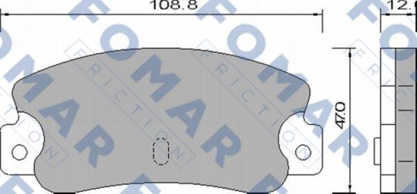 FOMAR Friction FO 658581 - Kit de plaquettes de frein, frein à disque cwaw.fr