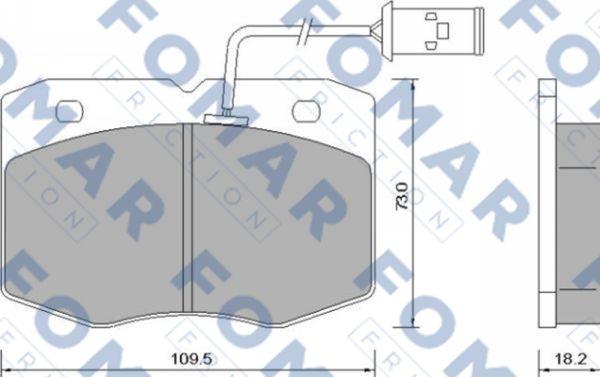 FOMAR Friction FO 658881 - Kit de plaquettes de frein, frein à disque cwaw.fr