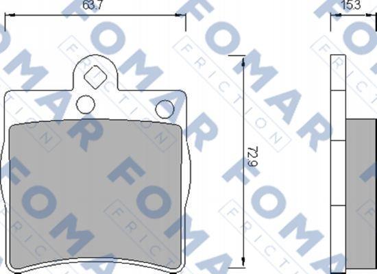 FOMAR Friction FO 653581 - Kit de plaquettes de frein, frein à disque cwaw.fr