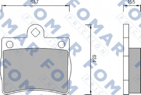 FOMAR Friction FO 653681 - Kit de plaquettes de frein, frein à disque cwaw.fr