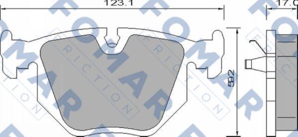 FOMAR Friction FO 661481 - Kit de plaquettes de frein, frein à disque cwaw.fr