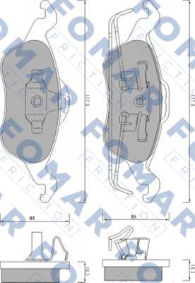 FOMAR Friction FO 668881 - Kit de plaquettes de frein, frein à disque cwaw.fr