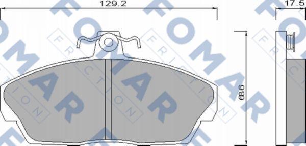 FOMAR Friction FO 667981 - Kit de plaquettes de frein, frein à disque cwaw.fr