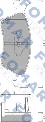 FOMAR Friction FO 667481 - Kit de plaquettes de frein, frein à disque cwaw.fr