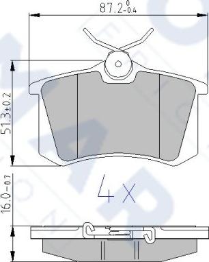 FOMAR Friction FO 605481 - Kit de plaquettes de frein, frein à disque cwaw.fr