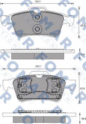 FOMAR Friction FO 686781 - Kit de plaquettes de frein, frein à disque cwaw.fr