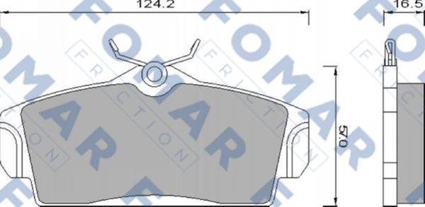 FOMAR Friction FO 680781 - Kit de plaquettes de frein, frein à disque cwaw.fr