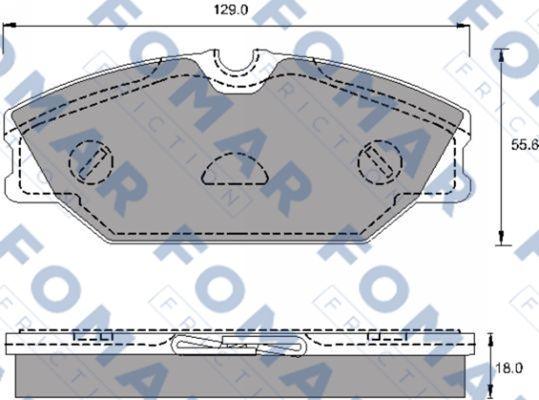 FOMAR Friction FO 688981 - Kit de plaquettes de frein, frein à disque cwaw.fr