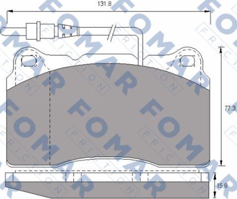 FOMAR Friction FO 687481 - Kit de plaquettes de frein, frein à disque cwaw.fr