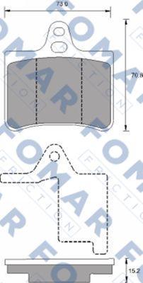 FOMAR Friction FO 687281 - Kit de plaquettes de frein, frein à disque cwaw.fr