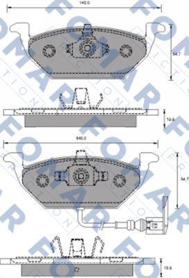 FOMAR Friction FO 687781 - Kit de plaquettes de frein, frein à disque cwaw.fr