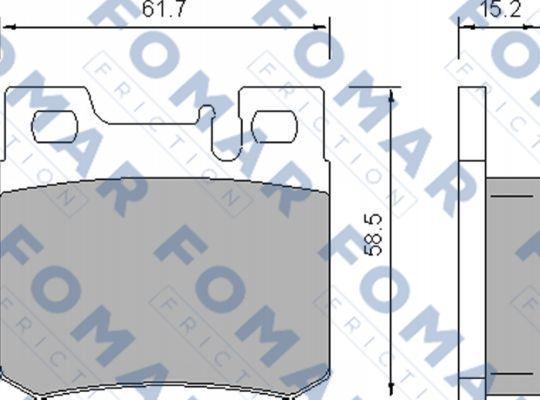 FOMAR Friction FO 639281 - Kit de plaquettes de frein, frein à disque cwaw.fr