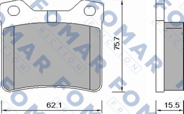 FOMAR Friction FO 638681 - Kit de plaquettes de frein, frein à disque cwaw.fr