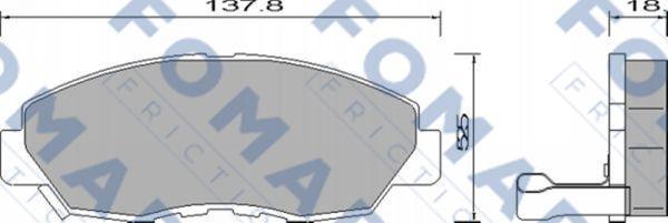 FOMAR Friction FO 633881 - Kit de plaquettes de frein, frein à disque cwaw.fr