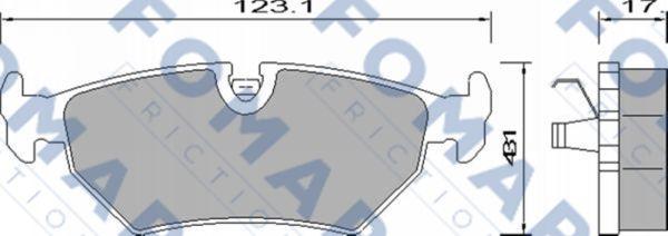 FOMAR Friction FO 629281 - Kit de plaquettes de frein, frein à disque cwaw.fr