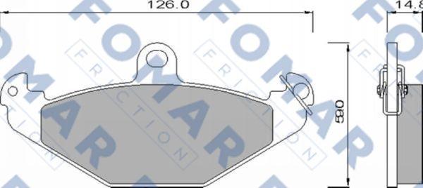 FOMAR Friction FO 625581 - Kit de plaquettes de frein, frein à disque cwaw.fr