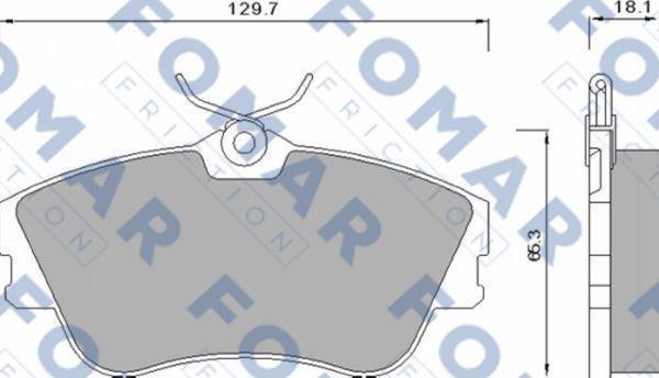 FOMAR Friction FO 625381 - Kit de plaquettes de frein, frein à disque cwaw.fr